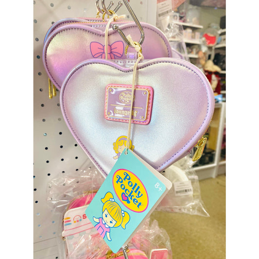 Loungefly Polly Pocket Heart Compact Zip-Around Wallet