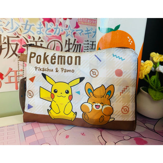 Pokemon Foldable Eco Bag w/ Bag Pouch Pikachu & Pawmi
