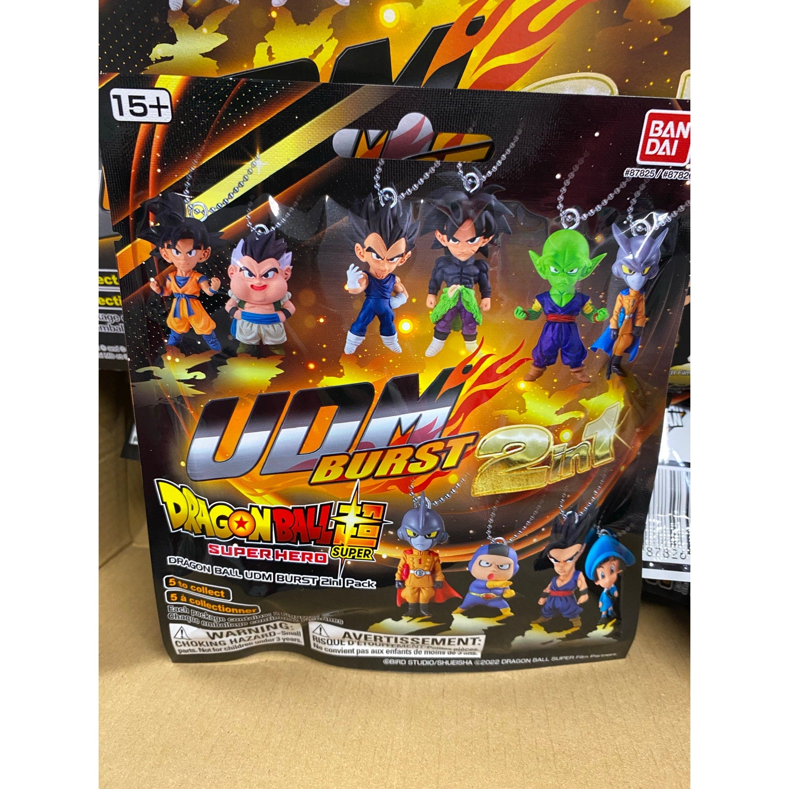 Dragon Ball Z Super Hero Key Chain UDM Burst Mini Figure 2-Pack