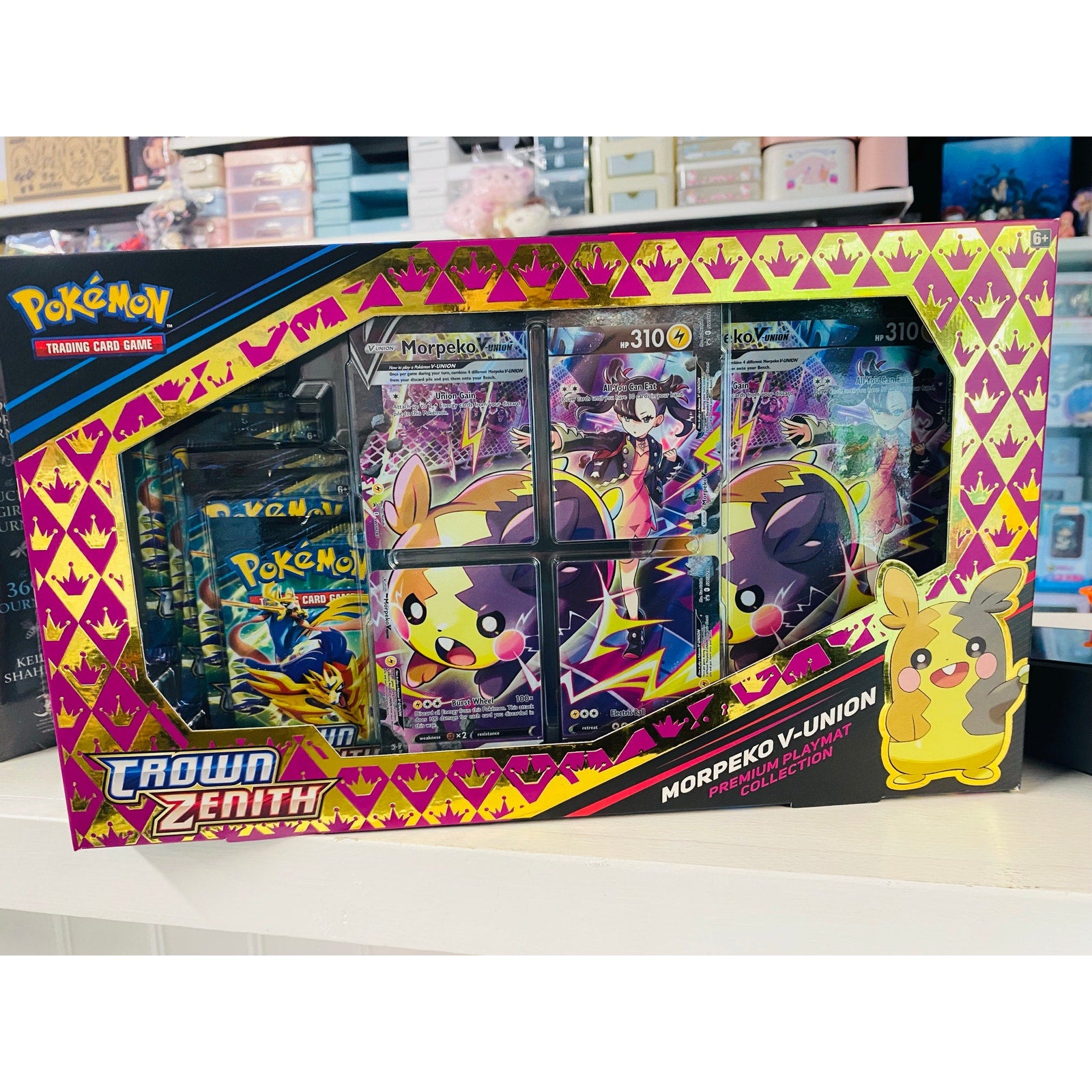 Pokemon TCG: Crown Zenith Morpeko V-Union Premium Playmat