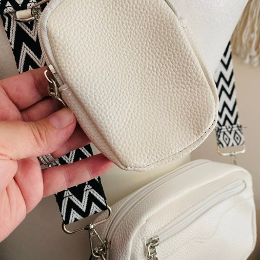 White Crossbody Boho Bag
