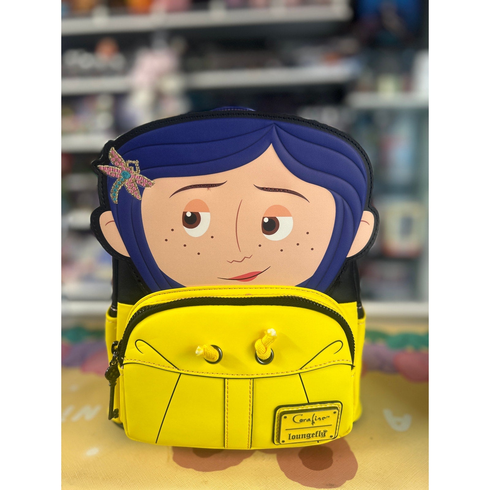 Coraline Raincoat Cosplay Loungefly Mini-Backpack