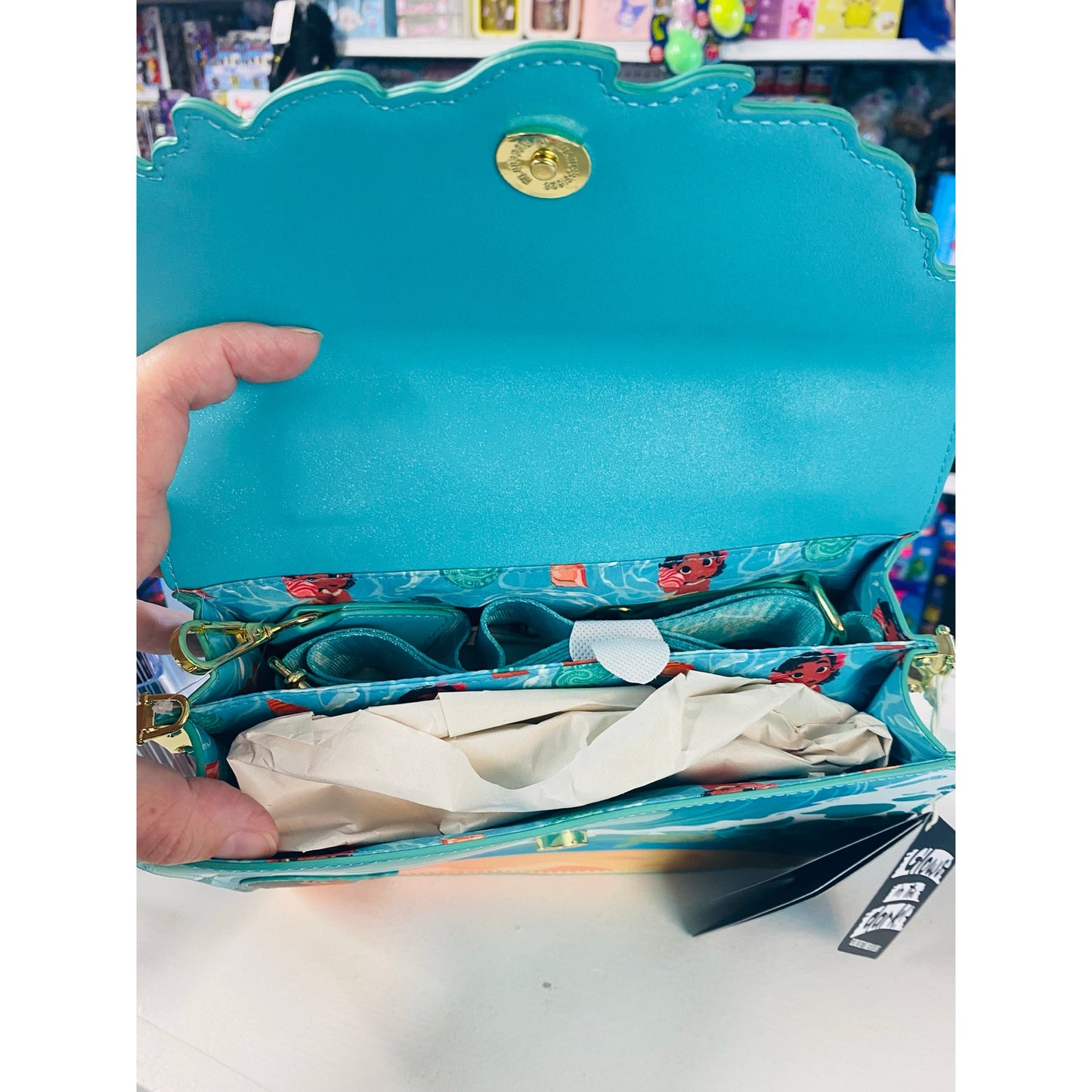 Loungefly Moana Ocean Waves Crossbody Bag & Satchel