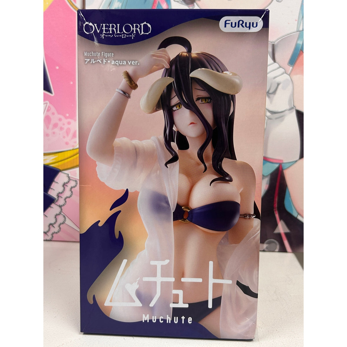 Overlord Albedo Aqua Ver. Muchute Figure – FuRyu