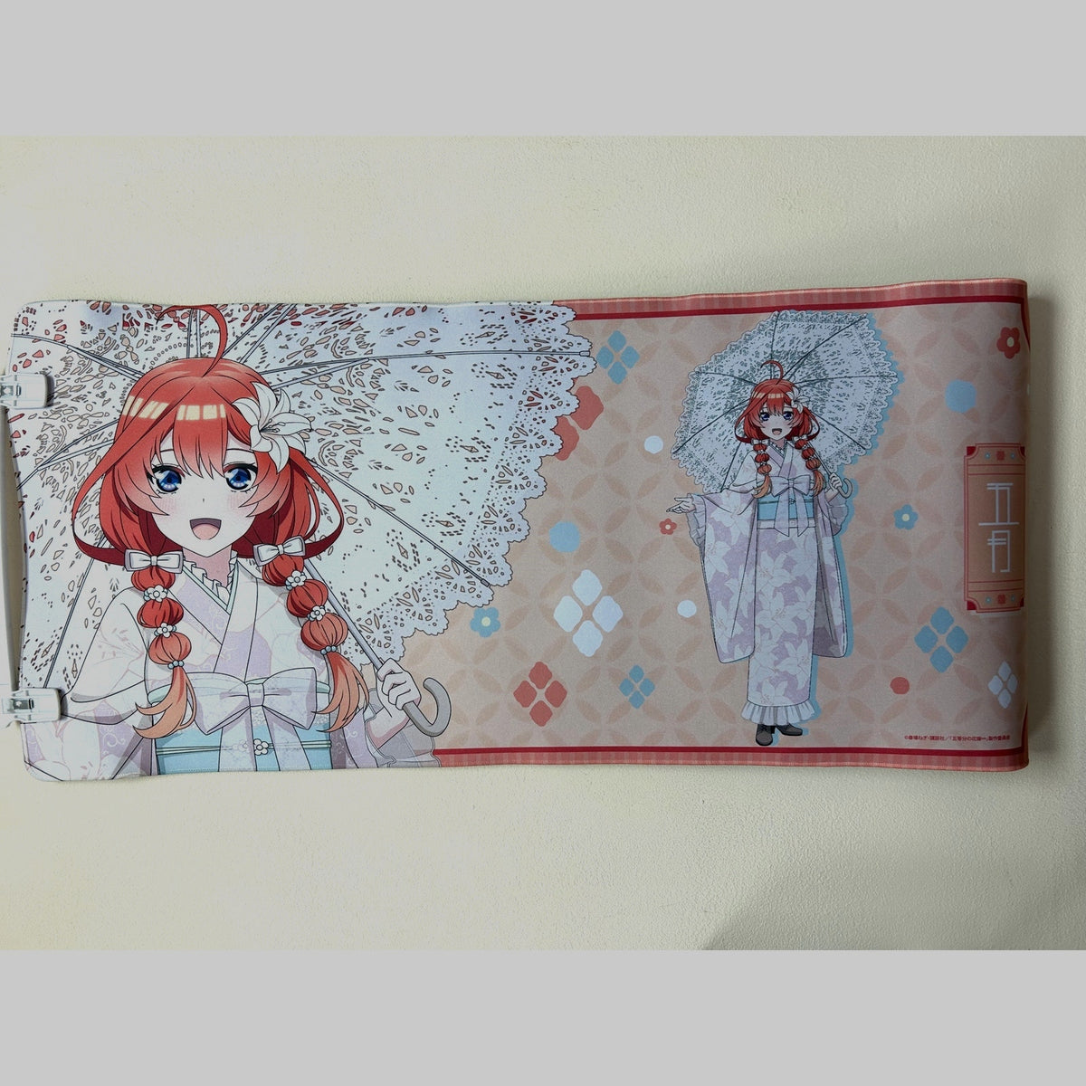 The Quintessential Quintuplets Itsuki Nakano Kimono Desk Mat – Parasol Design