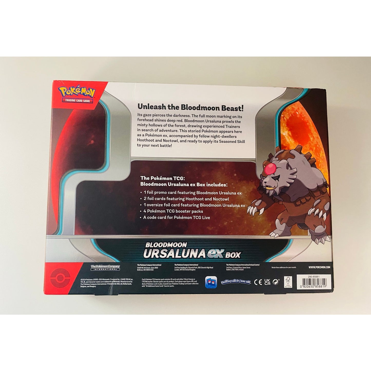 Pokemon TCG: Bloodmoon Ursaluna ex Box