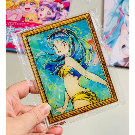 Anime Urusei Yatsura Lum Grunge Canvas Acrylic Stand Large Size