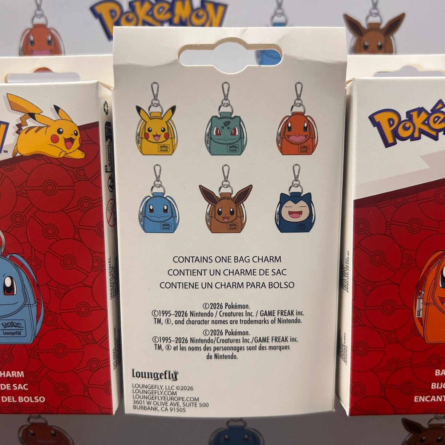Pokémon /Loungefly  Cosplay Mini-Backpack Key Chain