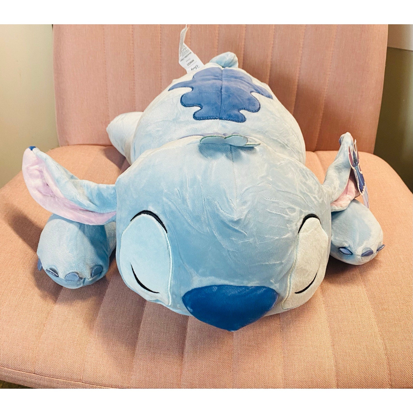 Miniso Stitch Plush Lying Down Sleeping