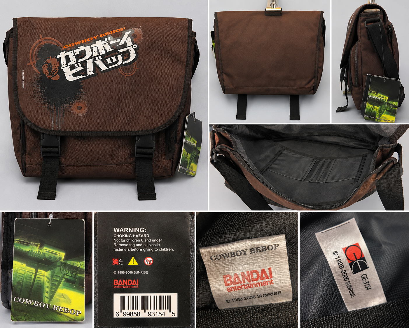 Vintage Cowboy Bebop Bandai Entertainment Messenger Bag Anime