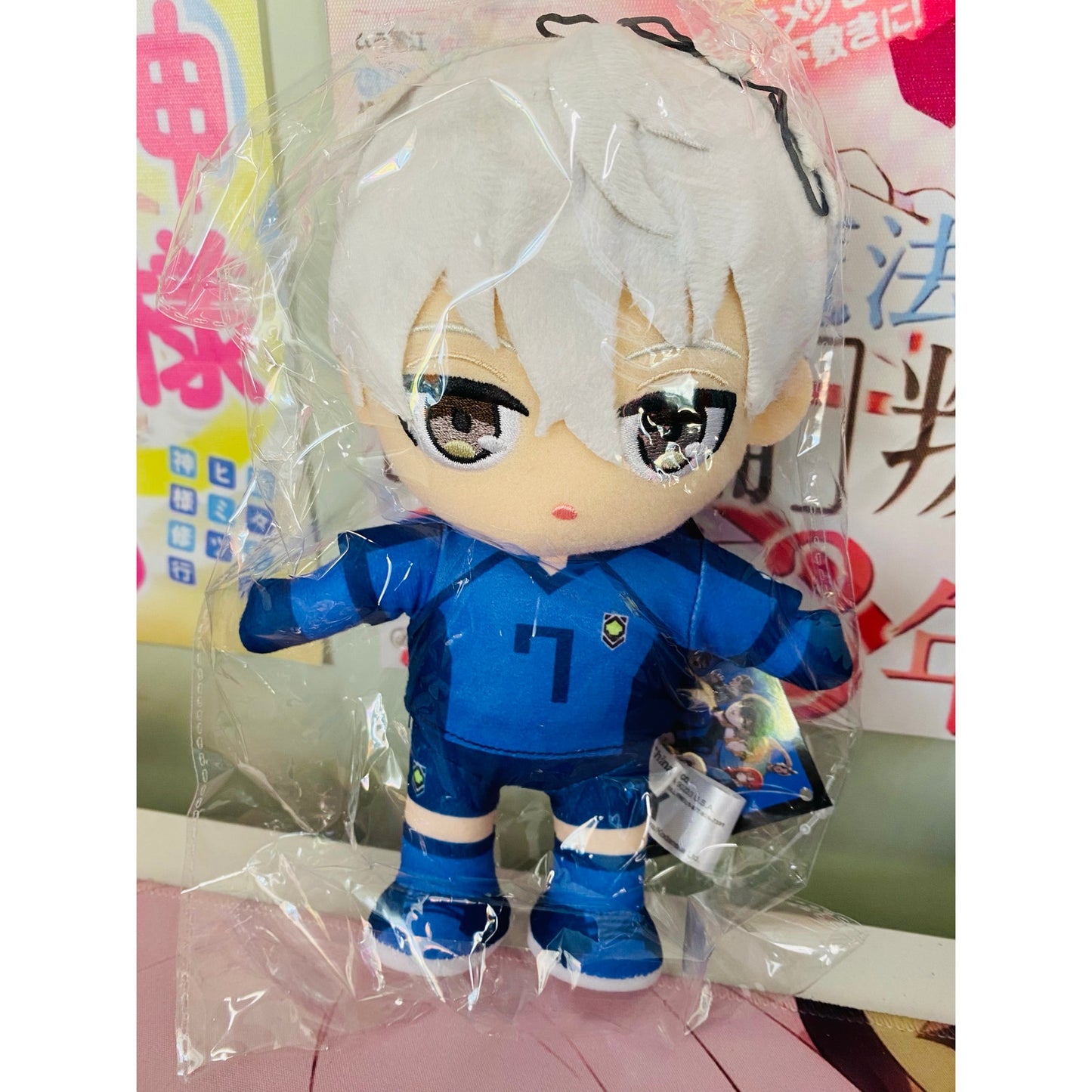 Blue Lock Manga Nagi Seishiro No.7 Jersey Plush