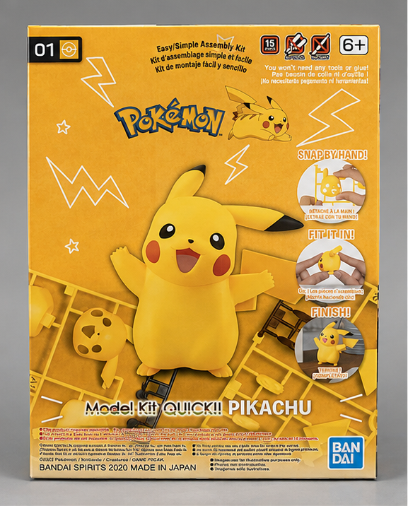 Pokémon Model Kit QUICK!! 01 Pikachu