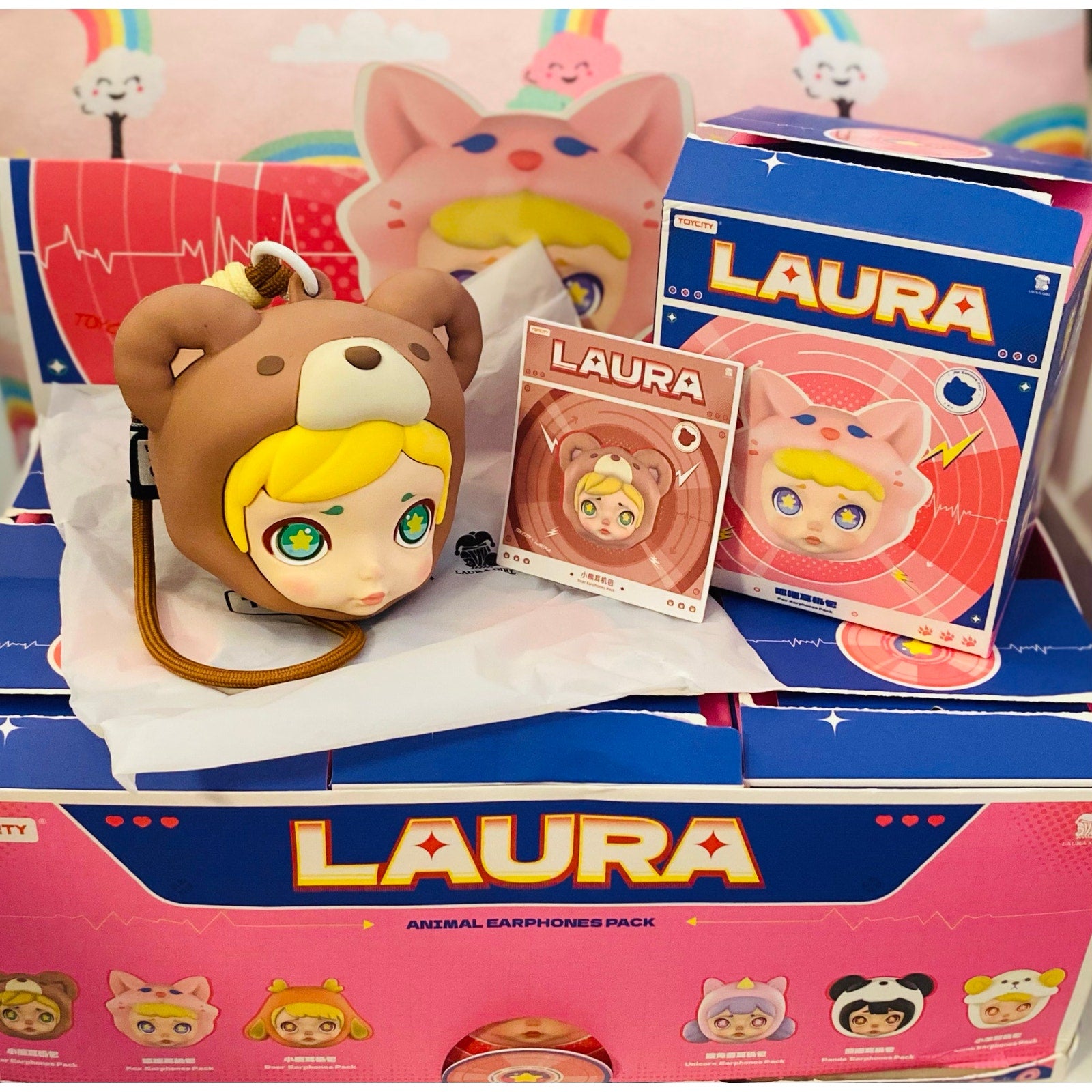 ToyCity x LAURA Animal Earphone Pack Blind Box “Bear”