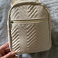 Quilted Mini Backpack Off-White