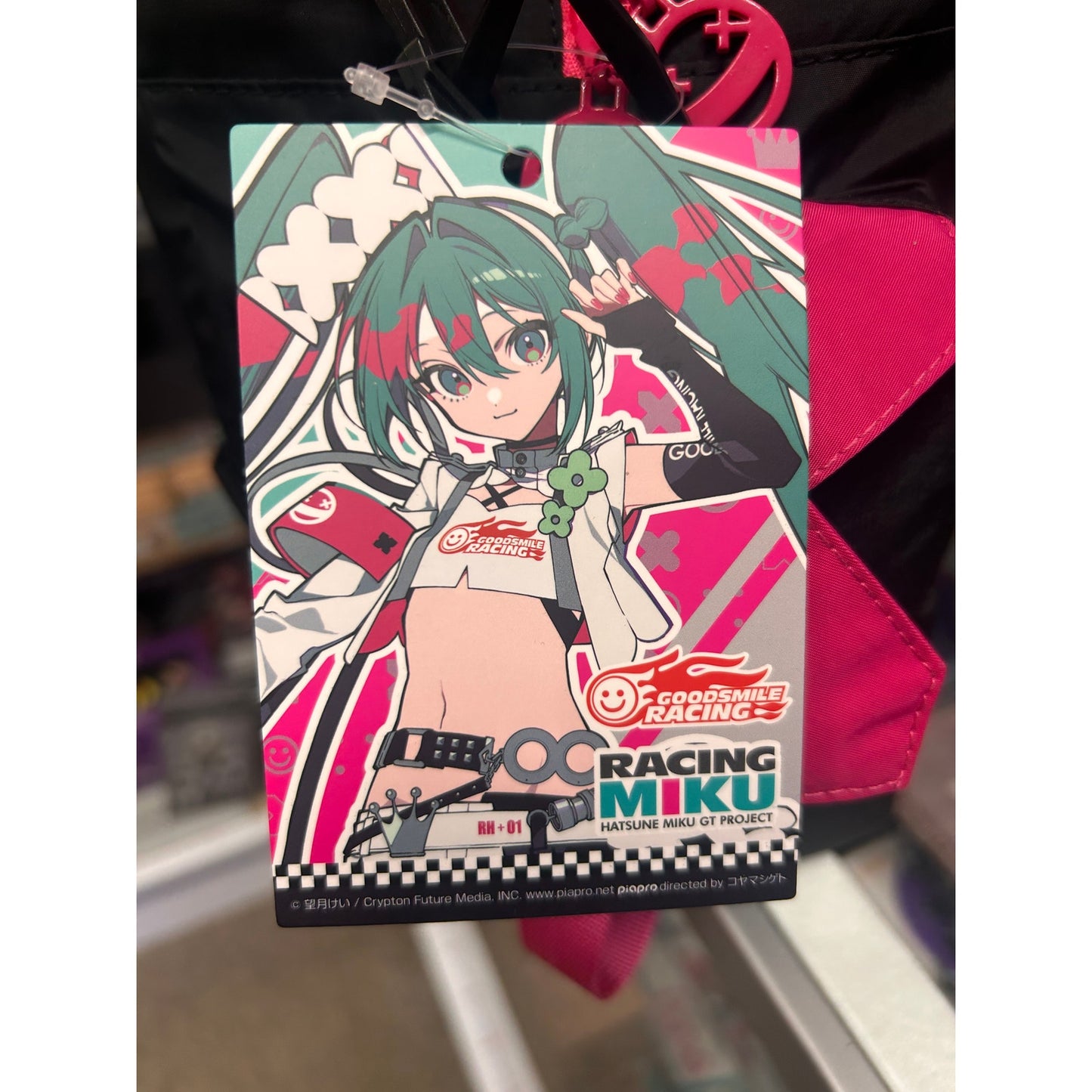 Racing Miku Black & Pink Anime Duffel Bag