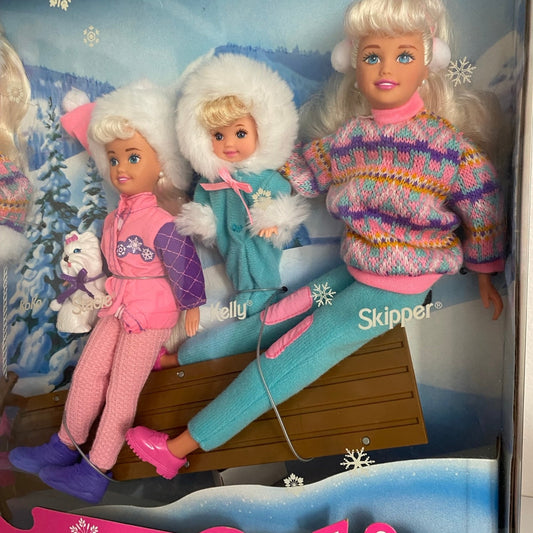 Barbie y su trineo en las vacaciones de invierno