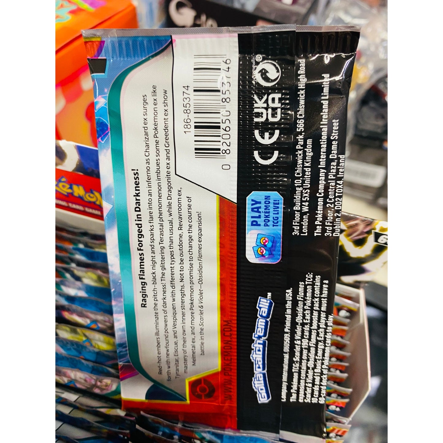 Pokemon TCG Scarlet & Violet Obsidian Flames Booster Pack