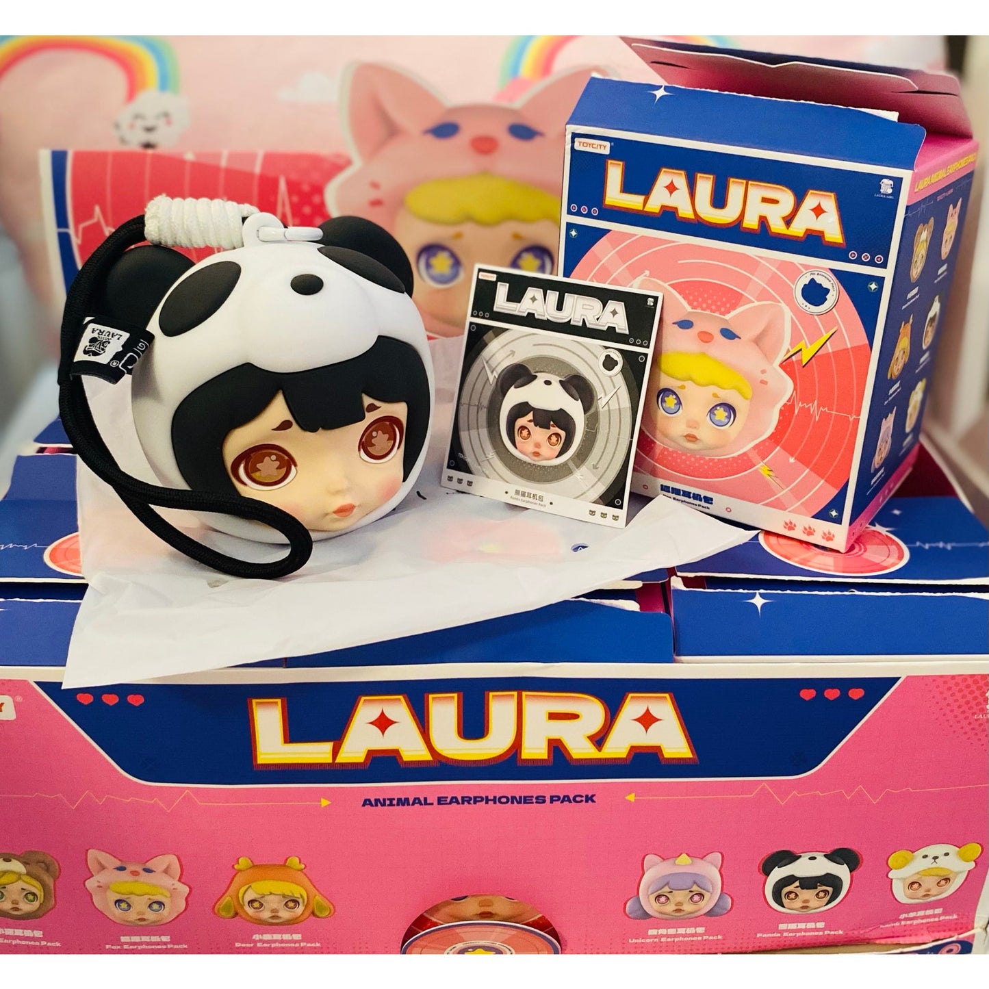 ToyCity x LAURA Animal Earphones Pack Blind Box “Panda”