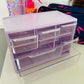 Mini Purple Drawer Organizer