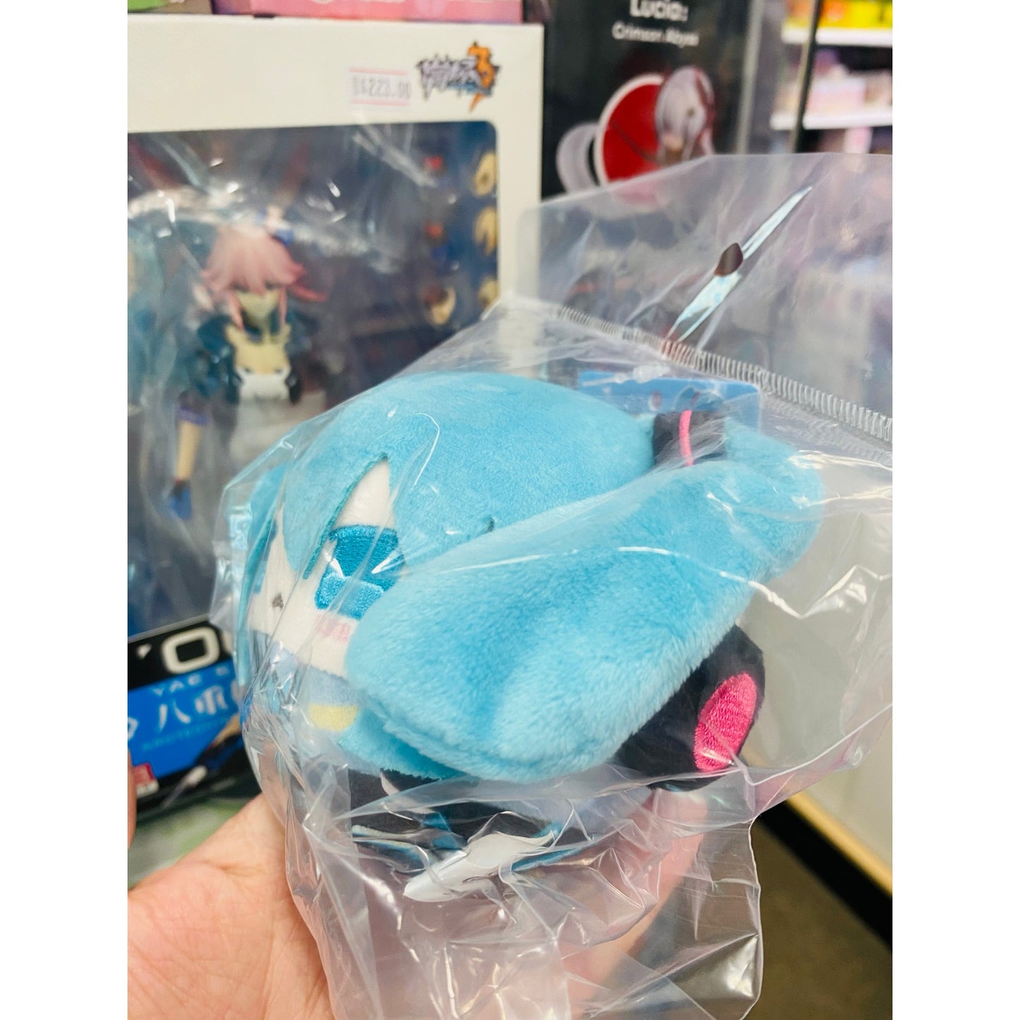 Character Vocal Series Hatsune Miku Fluffy Plush Dango Mascot Keychain 2