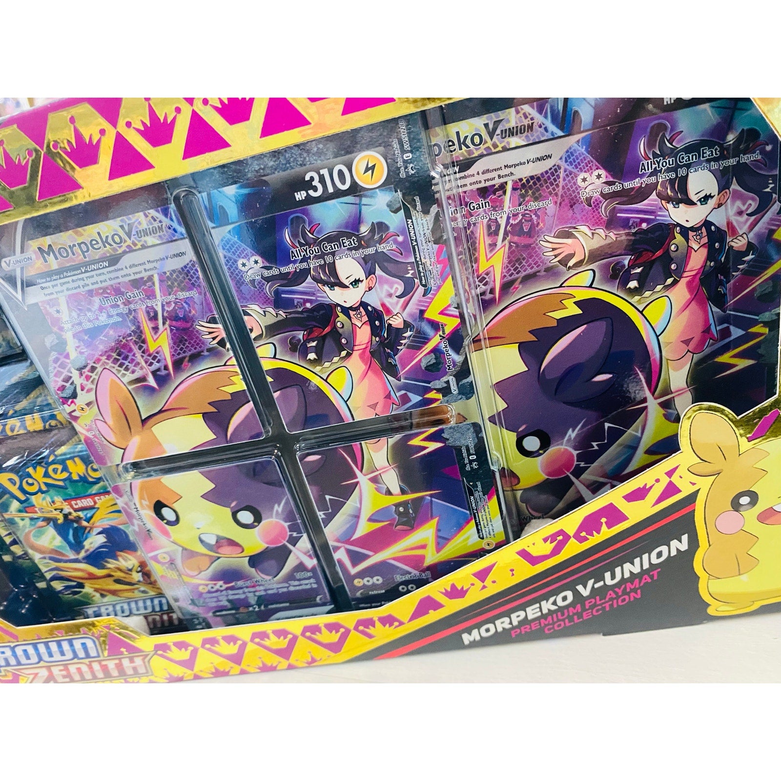 Pokemon TCG: Crown Zenith Morpeko V-Union Premium Playmat