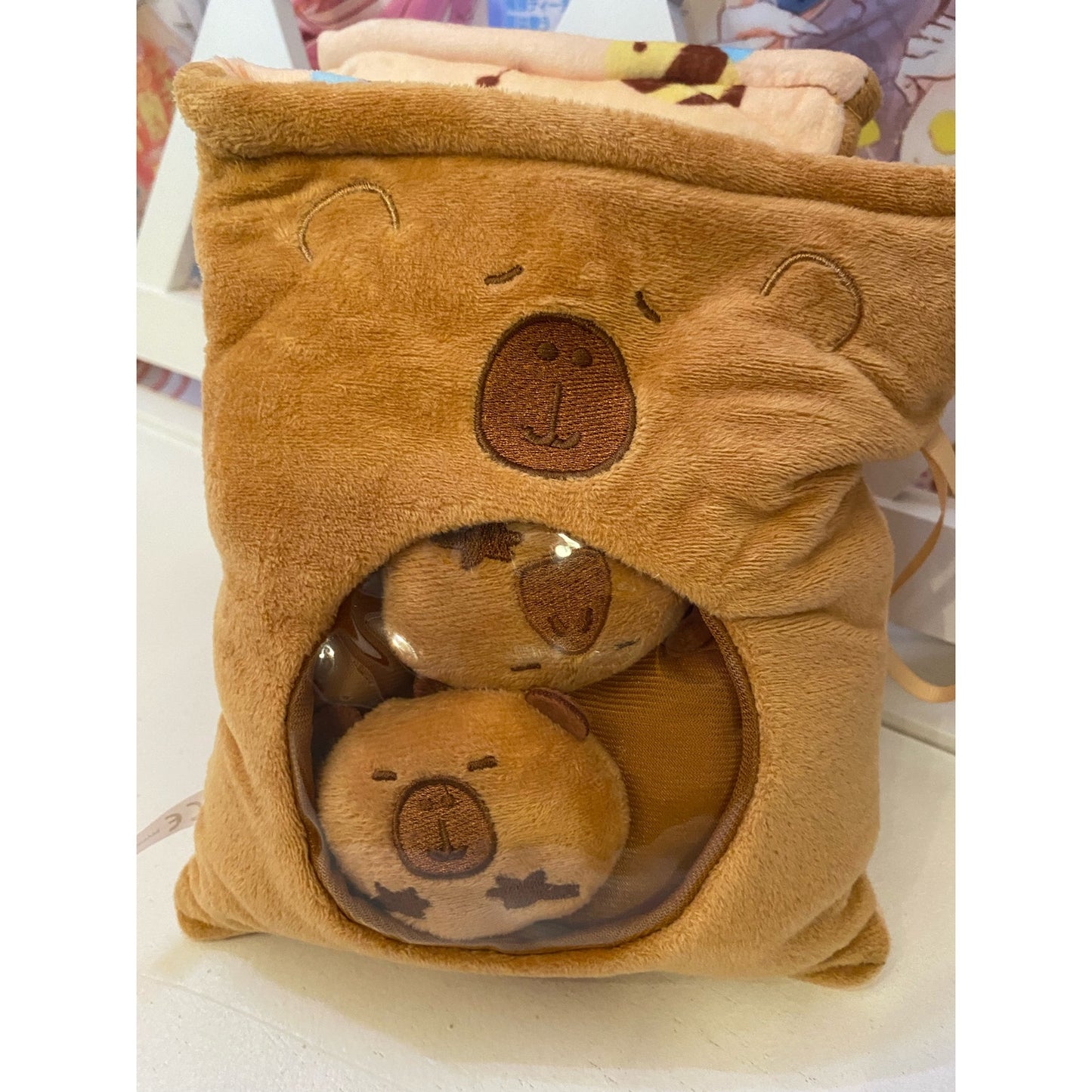 Capybara Plush Mini Pillow Bag of Chips