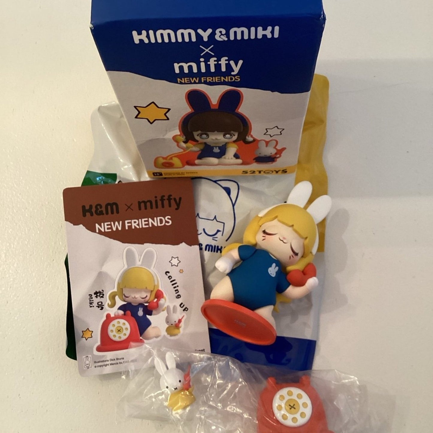 Kimmy & Miki x Miffy x 52Toys New Friends Blind Box "Calling Up"