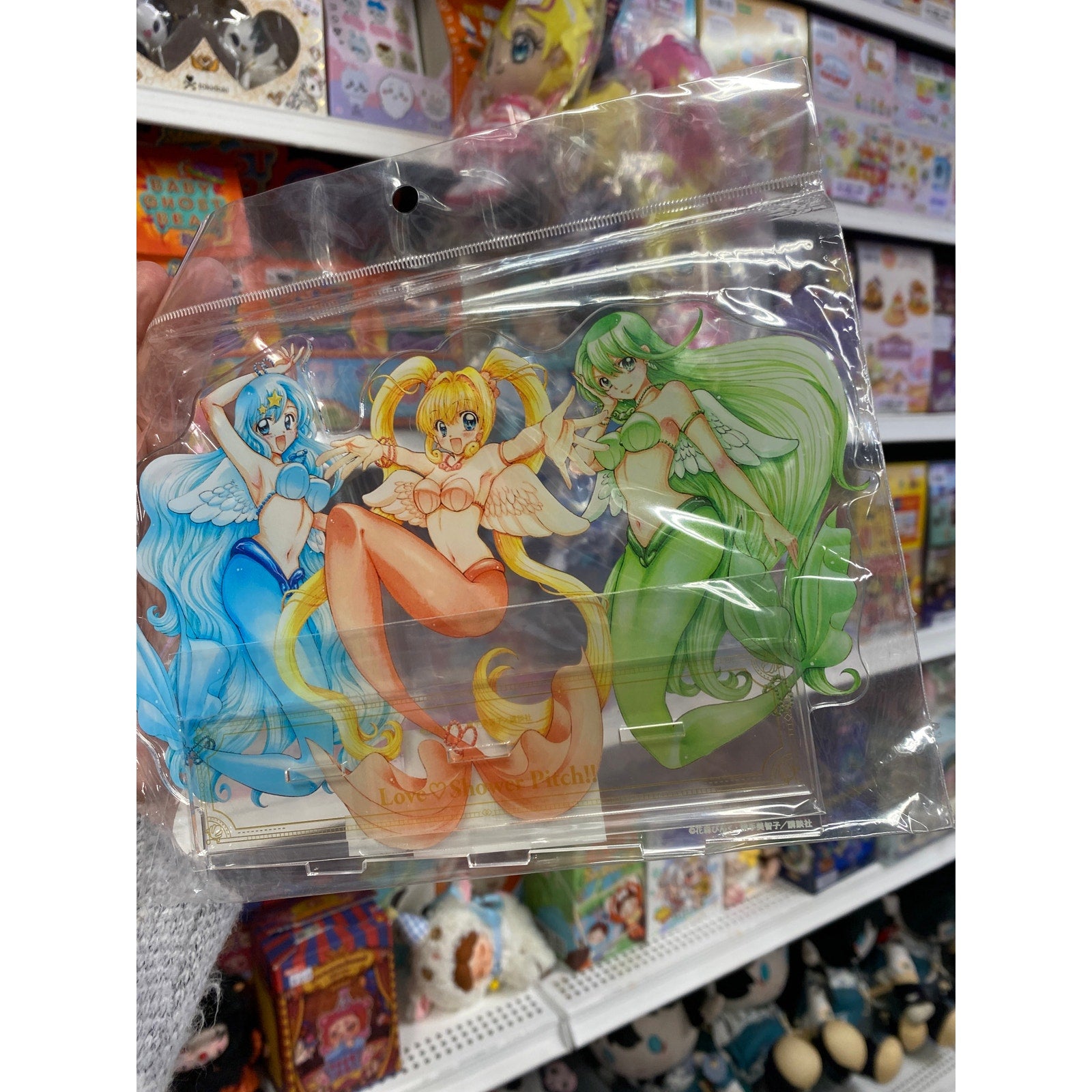 Pichi Pichi Pitch Pink Hanamori Group Mermaid w/ Wings Ver. Acrylic Stand