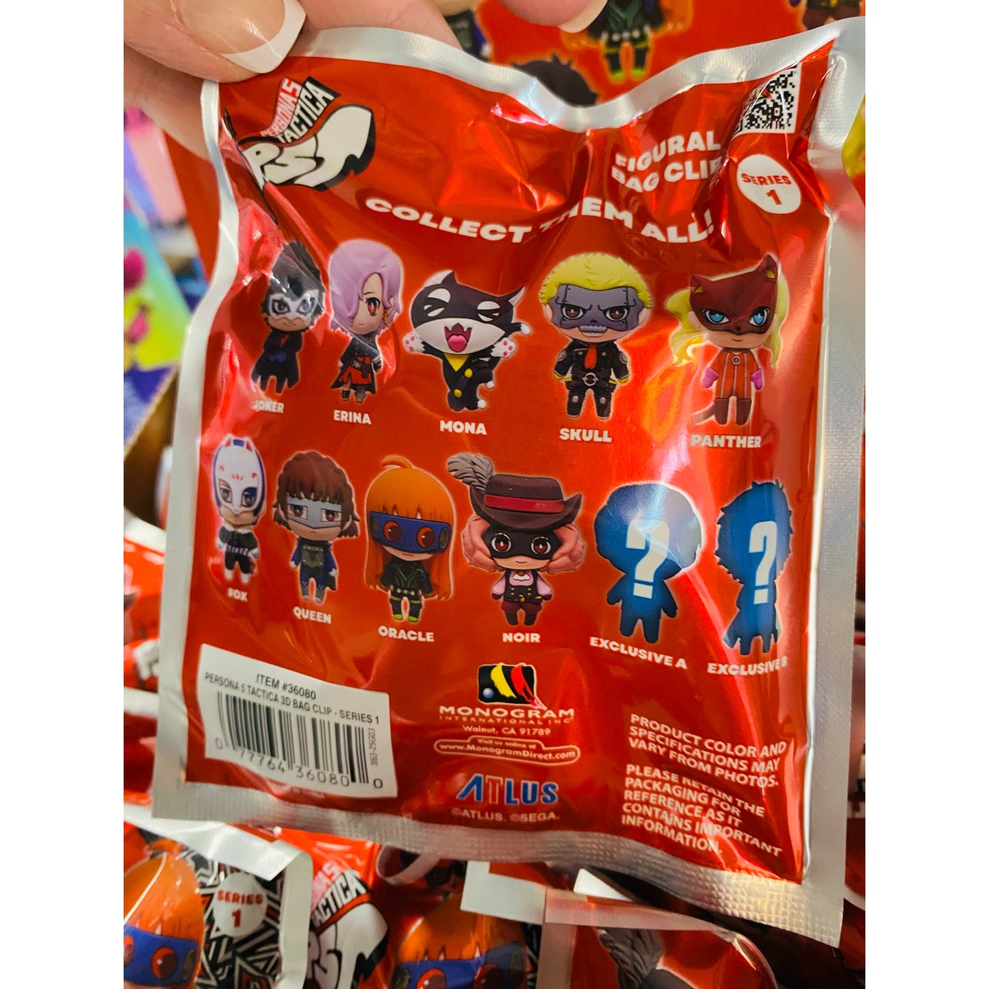 Persona 5 Tactica Bag Clip Blind Bag Keychain