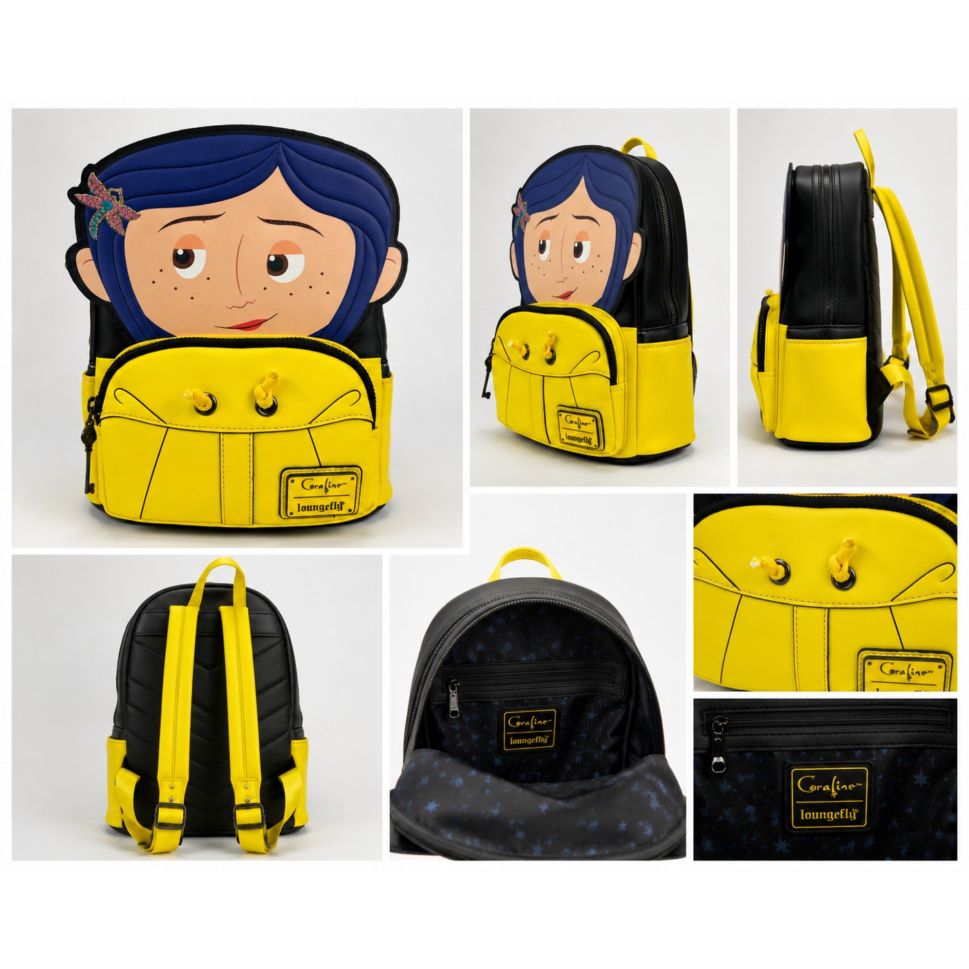 Coraline Raincoat Cosplay Loungefly Mini-Backpack