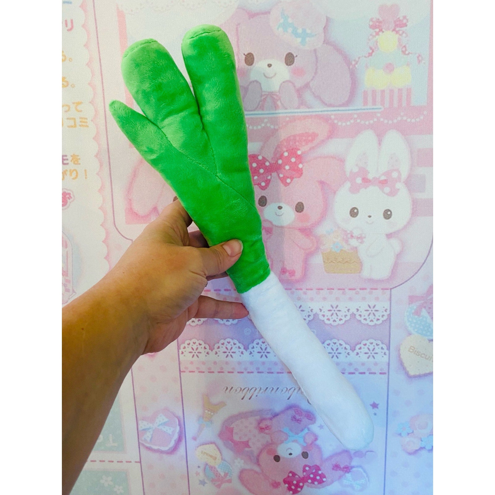 Big Green Onion Leek Bendable Plush