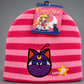 Sailor Moon Luna-P Pink Striped Beanie