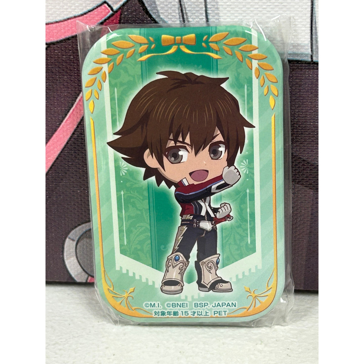 Tales of Hearts R Kor Meteor / Shing Meteoryte Rectangular Pin Badge