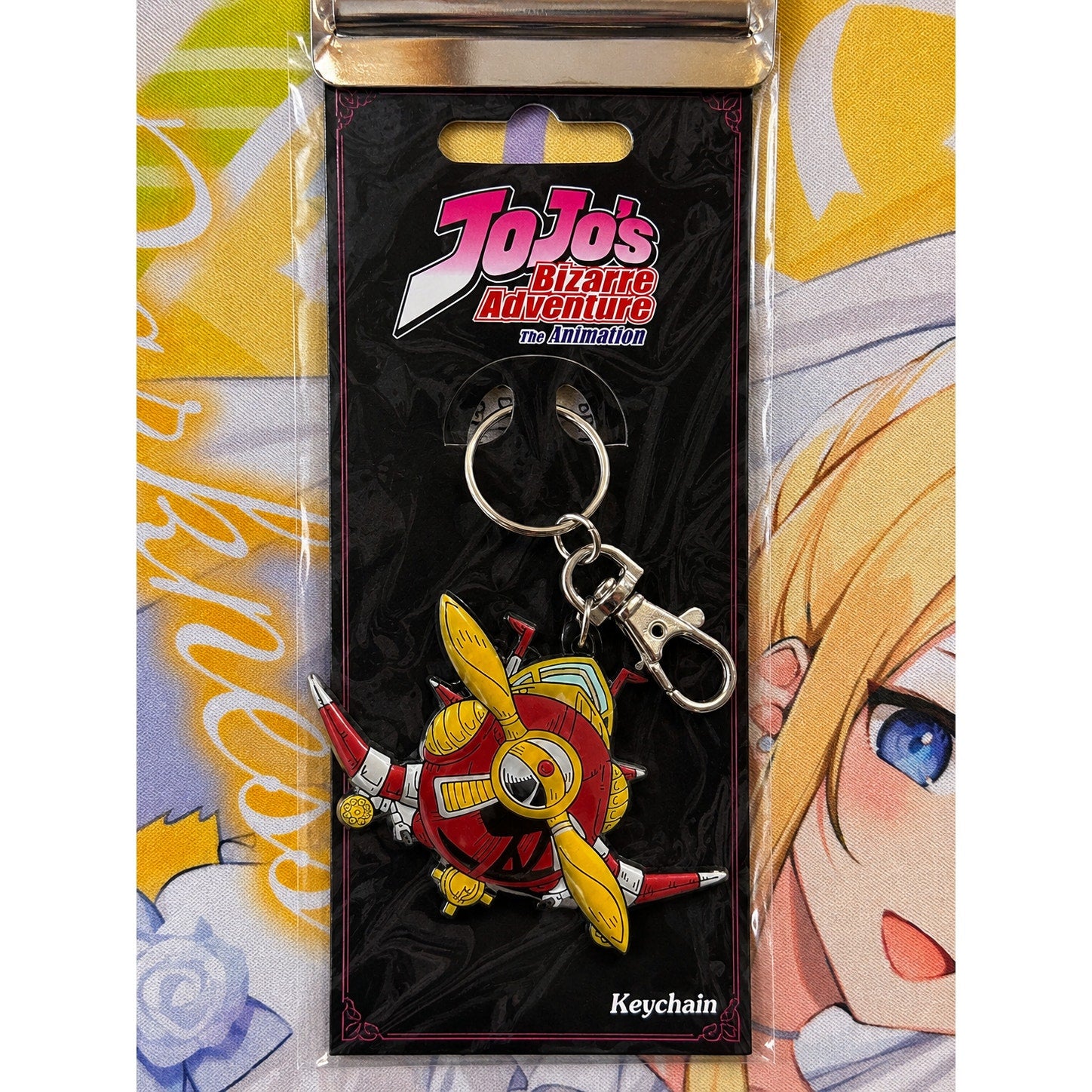 JoJo's Bizarre Adventure Aerosmith Airplane Metal Keychain