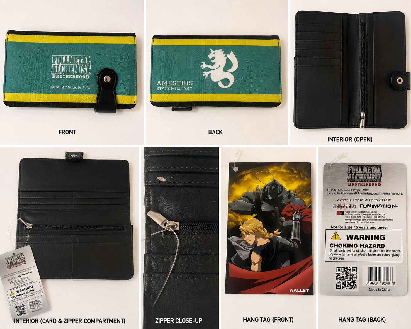 Fullmetal Alchemist Brotherhood Amestris State Military Long Wallet