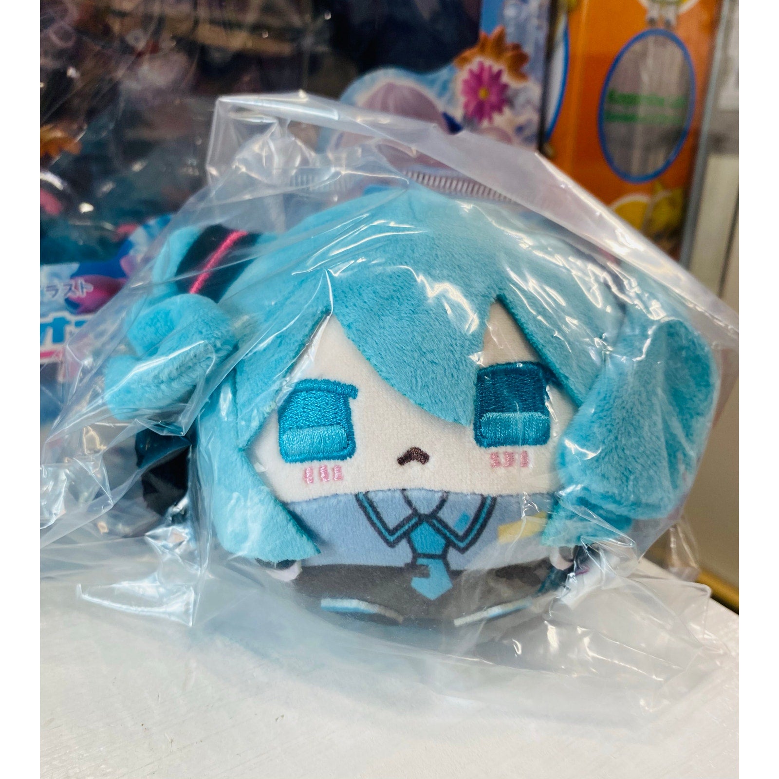 Character Vocal Series Hatsune Miku Fluffy Plush Dango Mascot Keychain 2