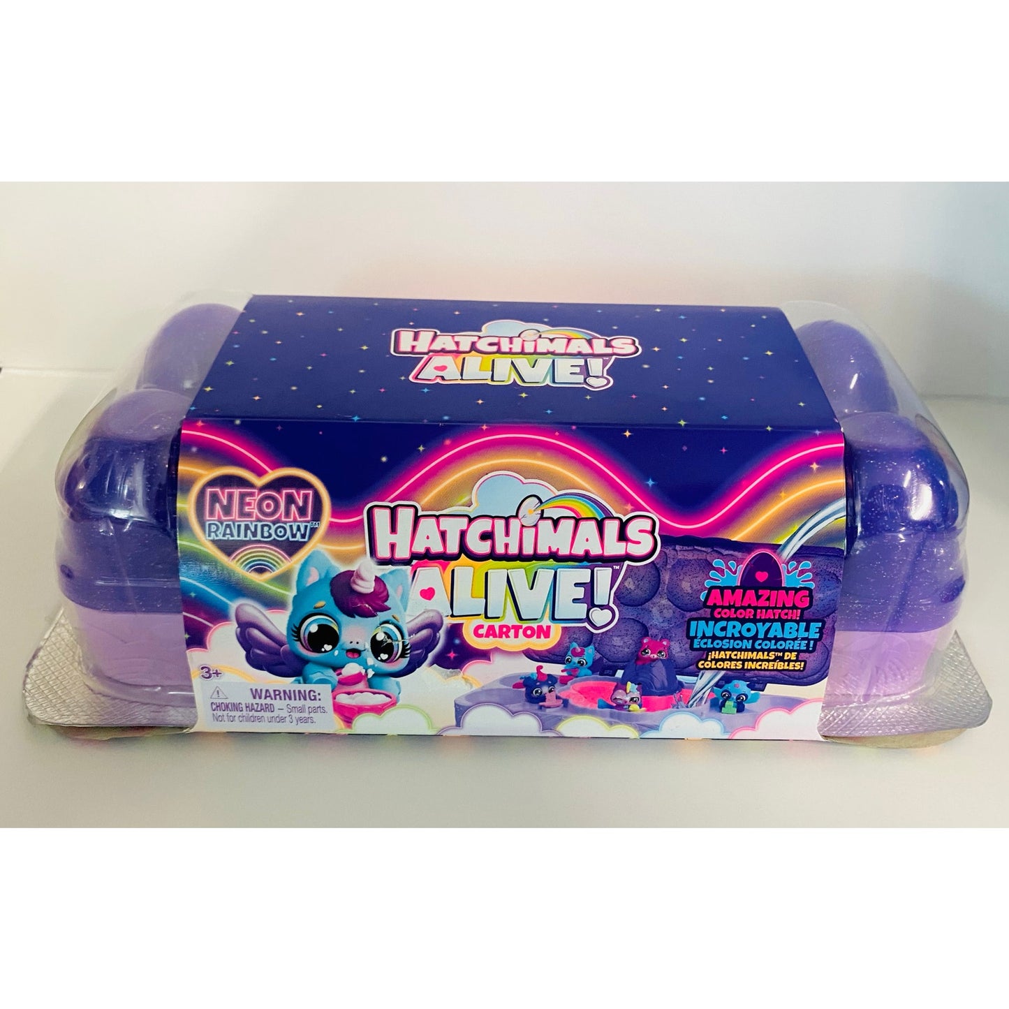 Hatchimals Alive! Neon Rainbow Mystery Figure Carton