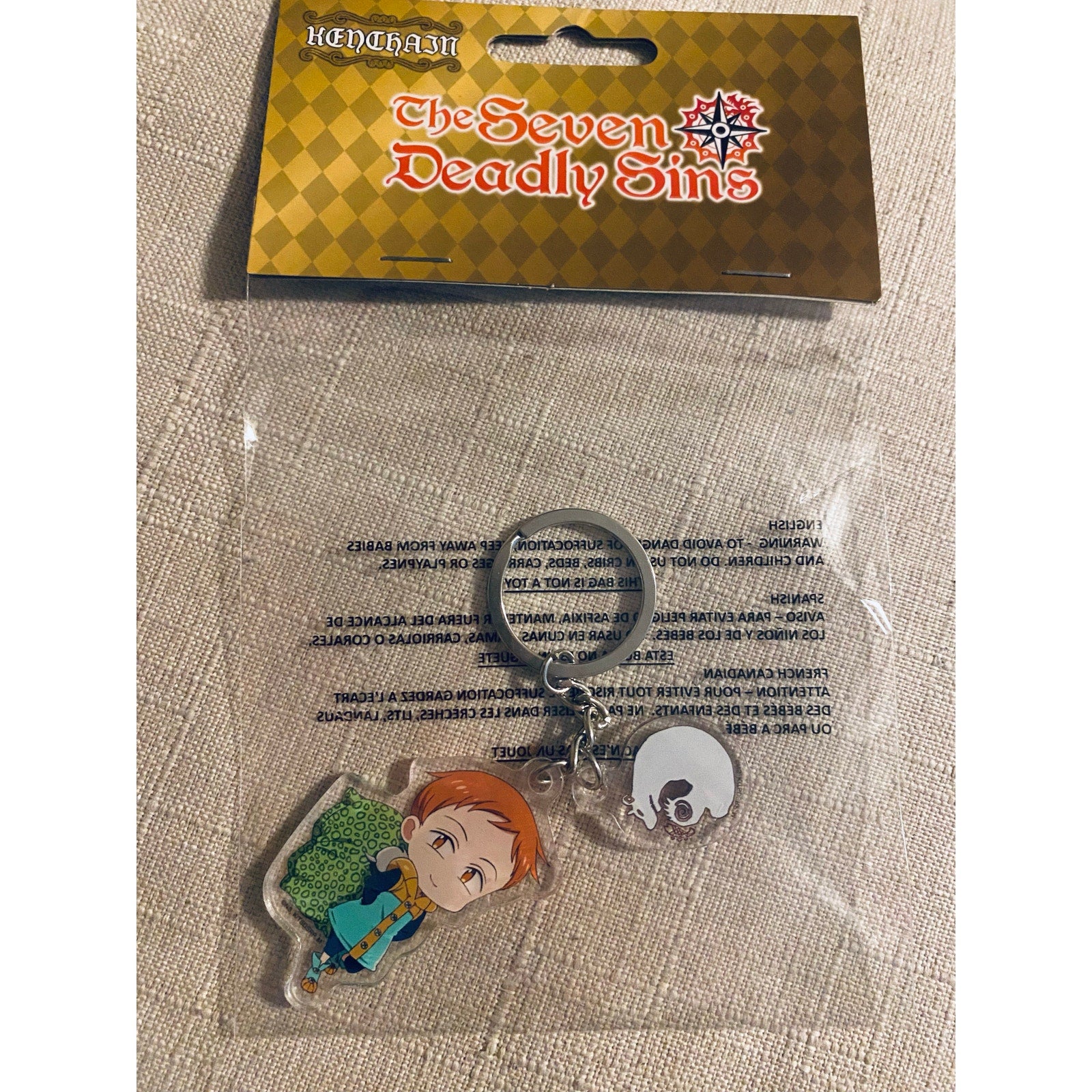 The Seven Deadly Sins SD KING Grizzly Sin Keychain