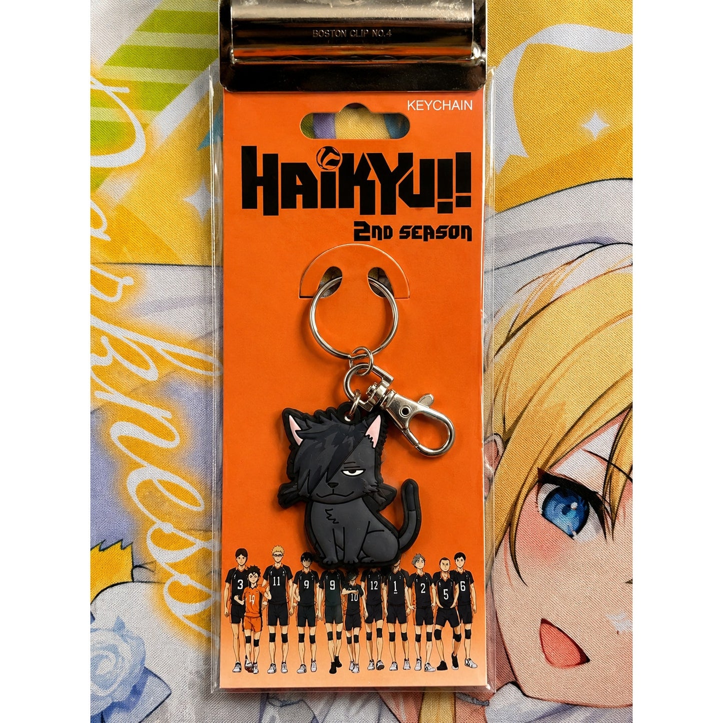 Haikyu!! 2nd Season Chibi Cat Rubber Keychain