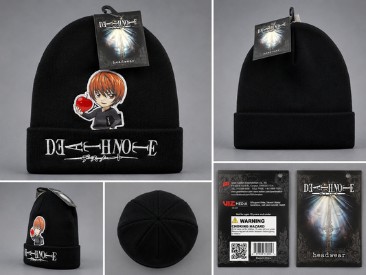 Death Note Light Yagami Black Knit Beanie