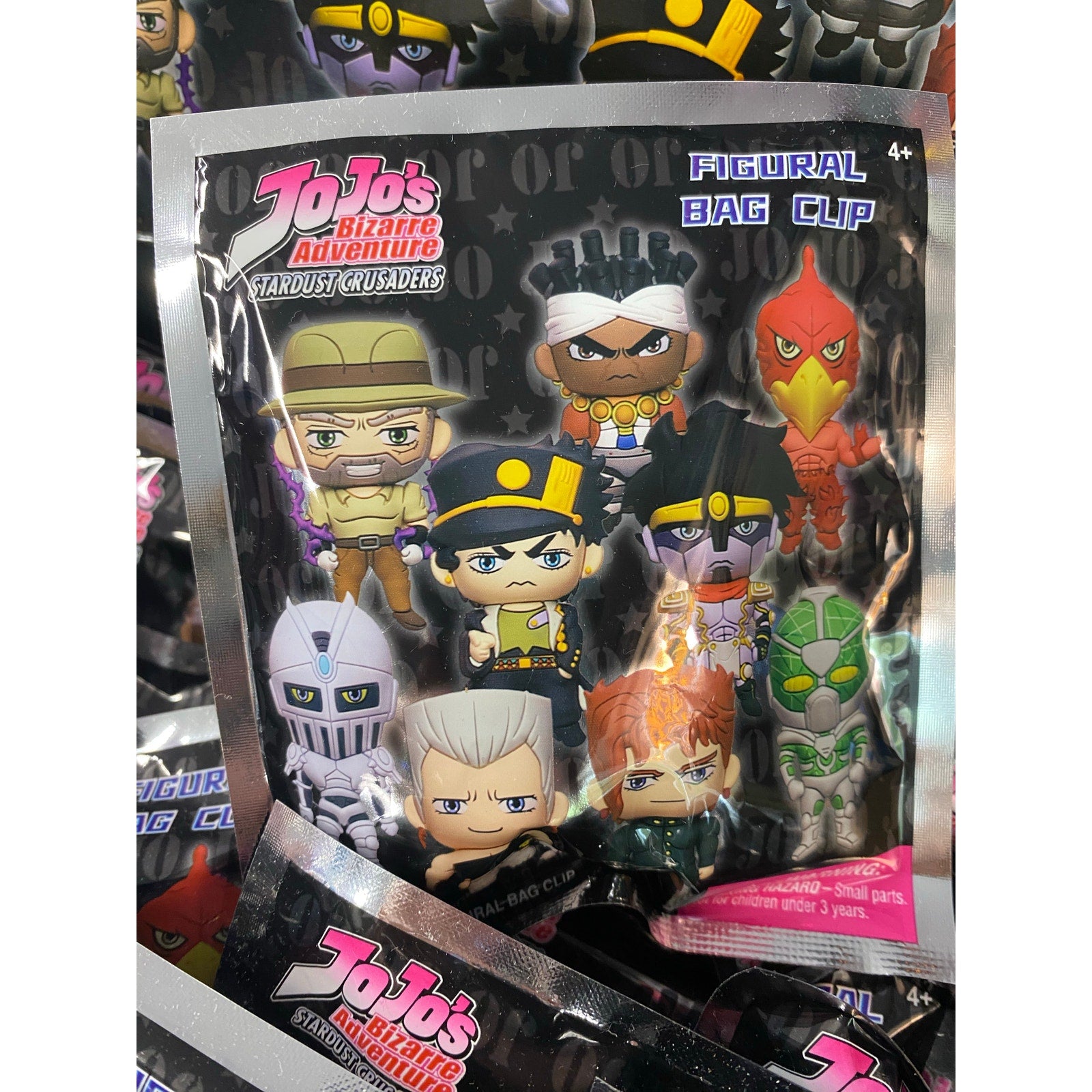 Jojo's Bizarre Adventure Stardust Crusaders Figural Bag Clip Blind Bag