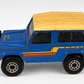 Vintage Matchbox Land Rover Ninety 1:62 Diecast Blue Yellow Roof Made in Macau