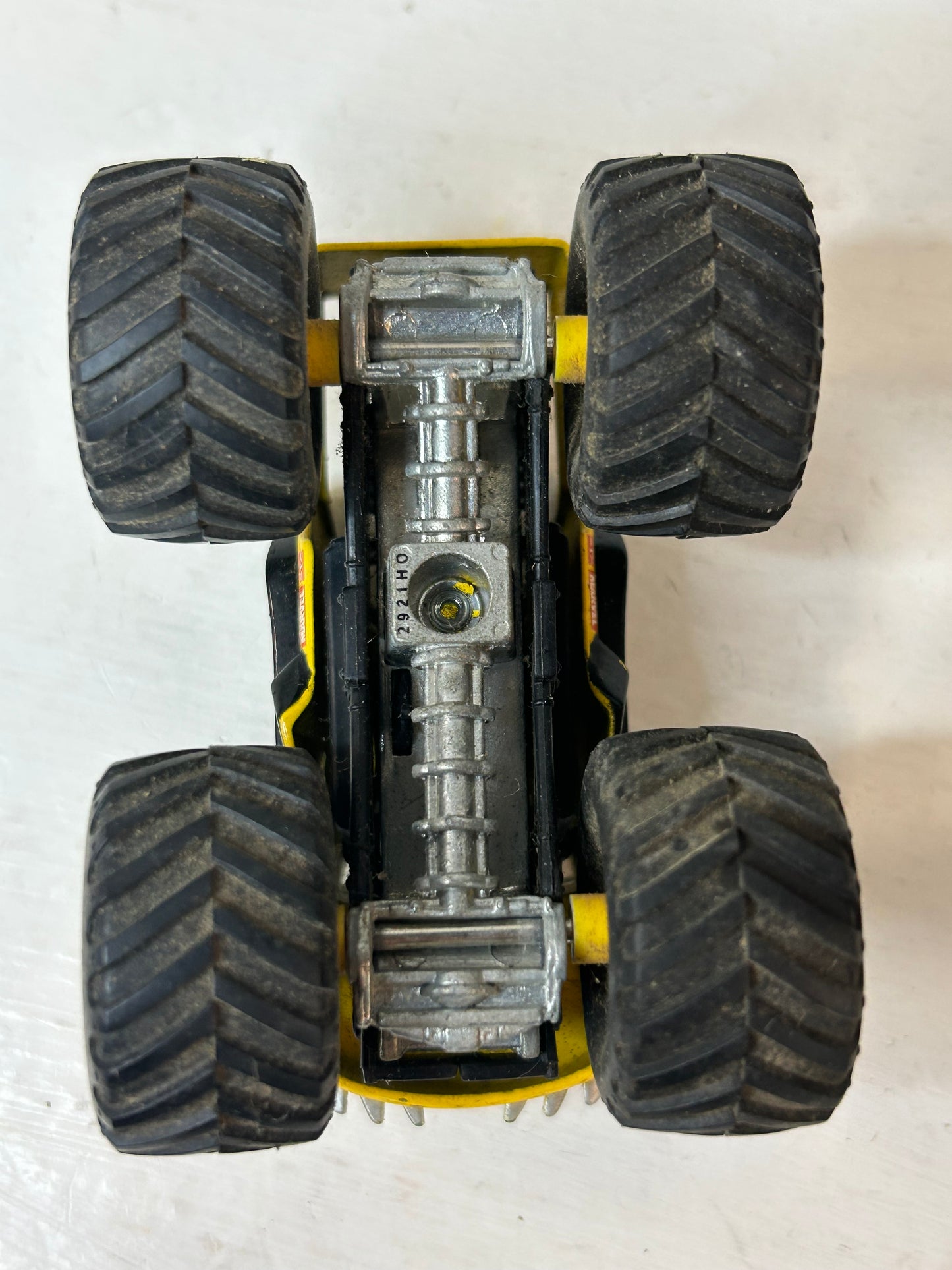 Yellow & Blue Monster Truck Toy Vehicle – X Graphic Off-Road Truck