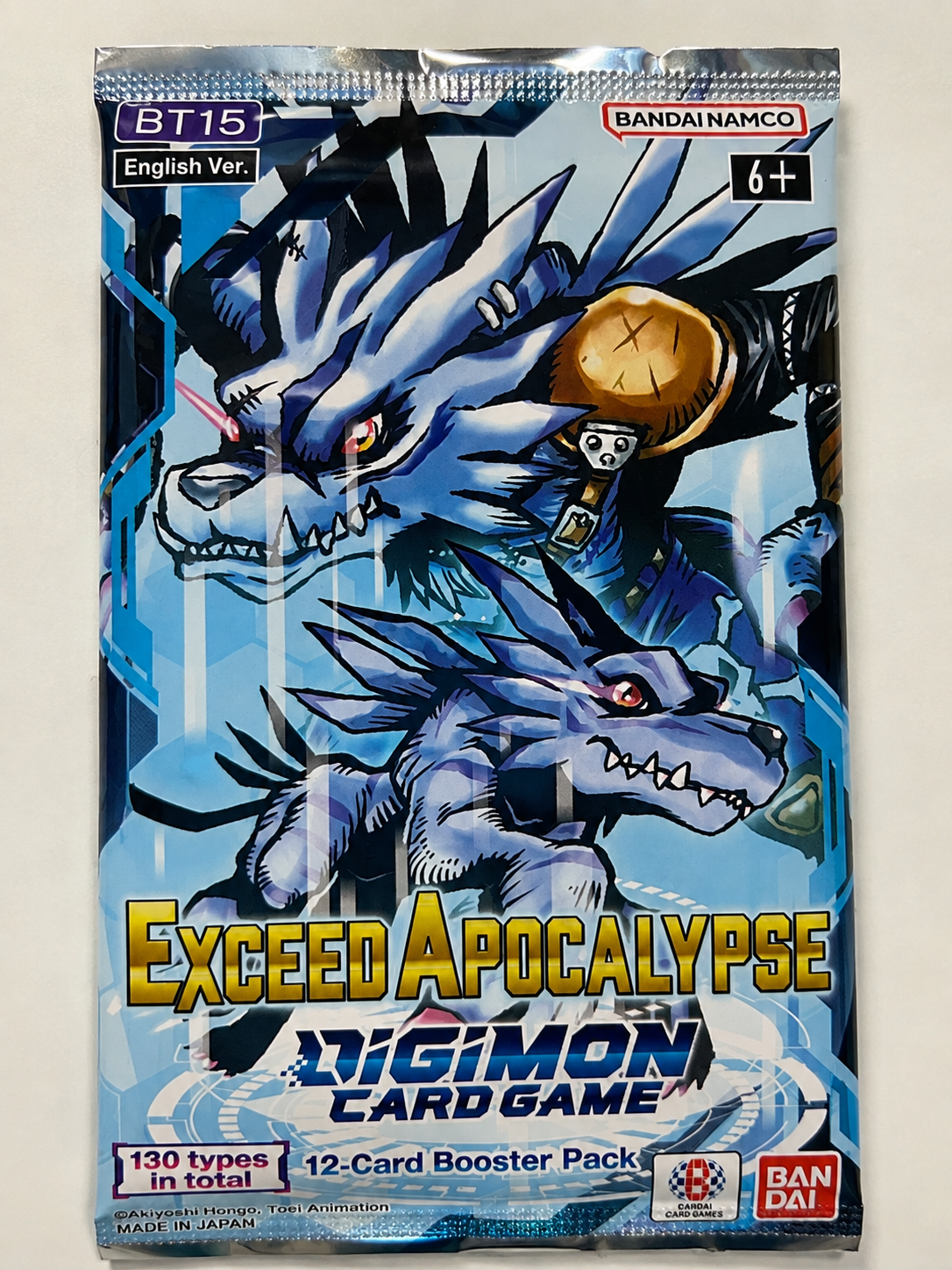 Digimon Card Game BT15 Exceed Apocalypse Booster Pack – English Version