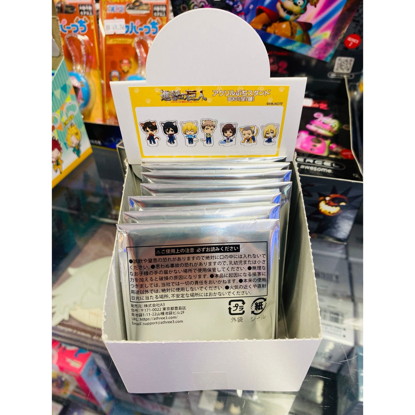 Acrylic Puchi Stand Attack On Titan 34/ Cat Ver Mini Illustration