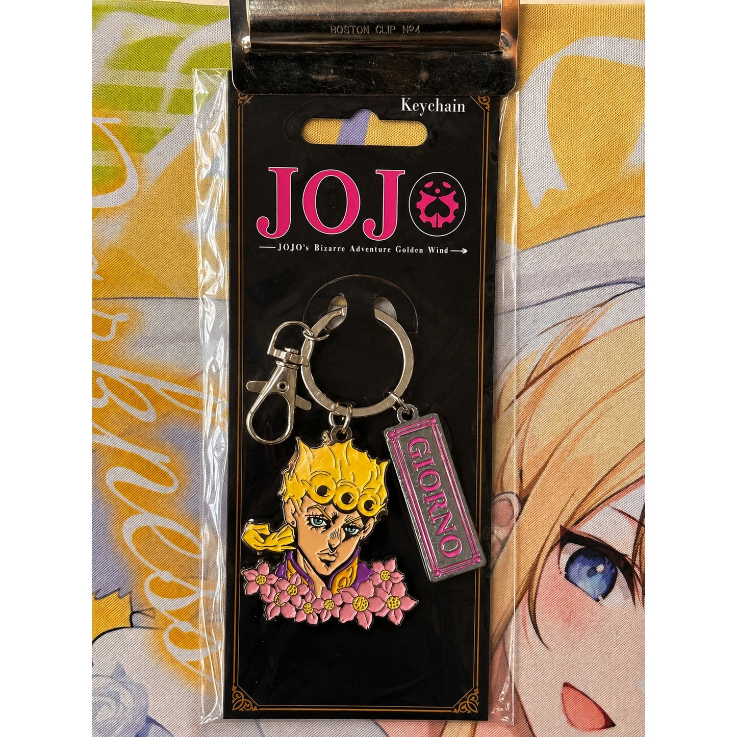JoJo's Bizarre Adventure: Golden Wind Giorno Giovanna Metal Keychain