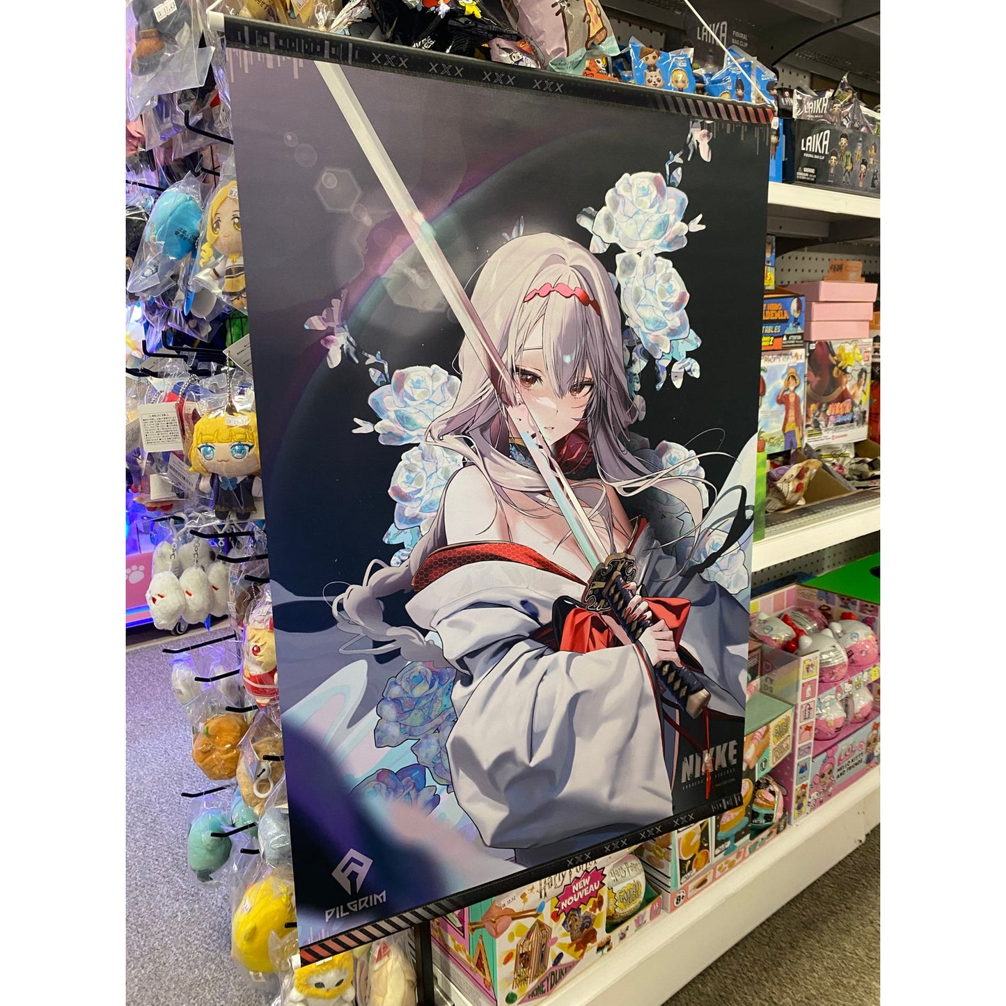 Goddess of Victory: Nikke B2 Wall Scroll Scarlet: Black Shadow Longing Flower