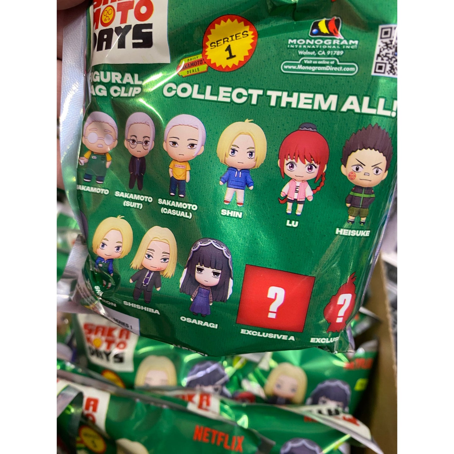 Sakamoto Days 3D Figural Bag Clip Series 1