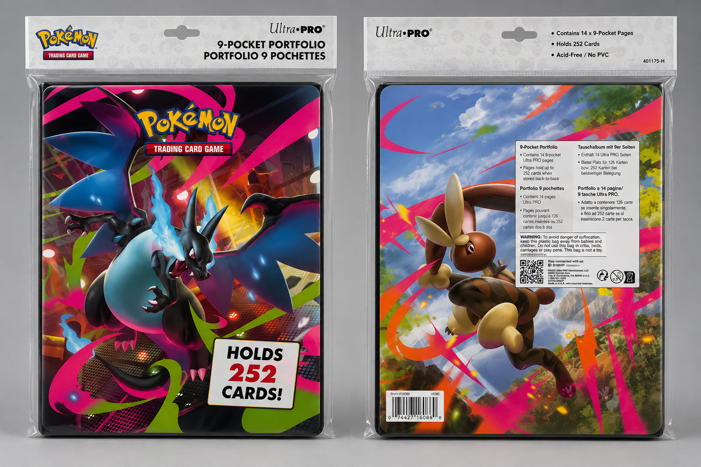 Pokémon Mega Charizard X 9-Pocket Portfolio – Ultra PRO