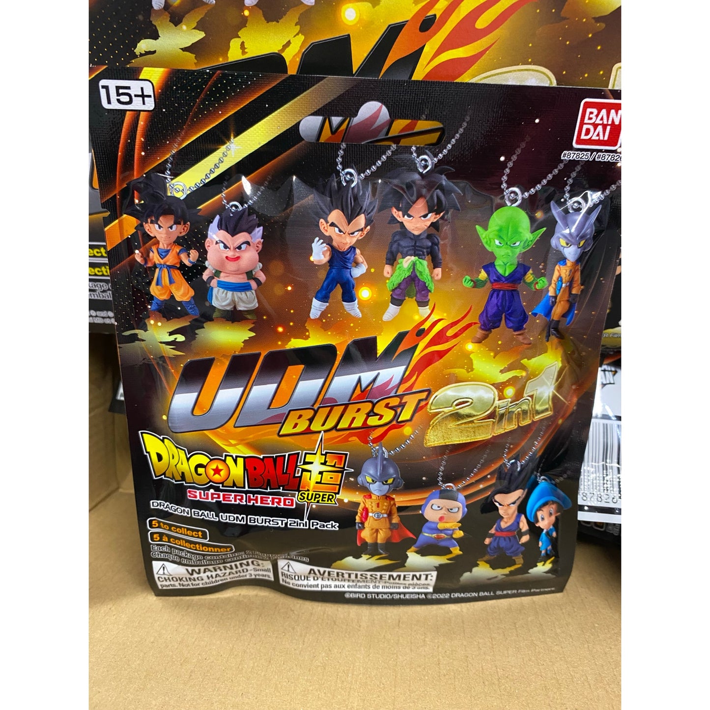 Dragon Ball Z Super Hero Key Chain UDM Burst Mini Figure 2-Pack